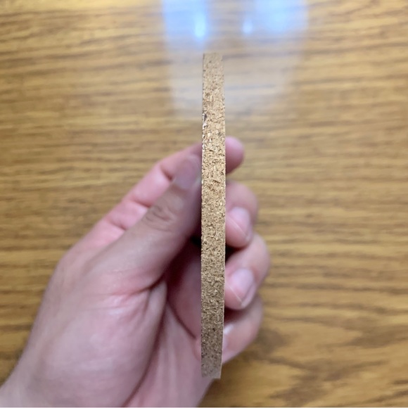 The Joker Card Laser Engraved Cork Coaster - Picture 4 of 6